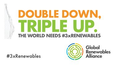 Renewable Energy Institute Supports GRA's Call for Tripling Global Renewable Energy Capacity by 2030
